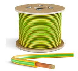 ATHILEX - Câble Vert/Jaune - 16mm² - HO7VK - Touret de 500m